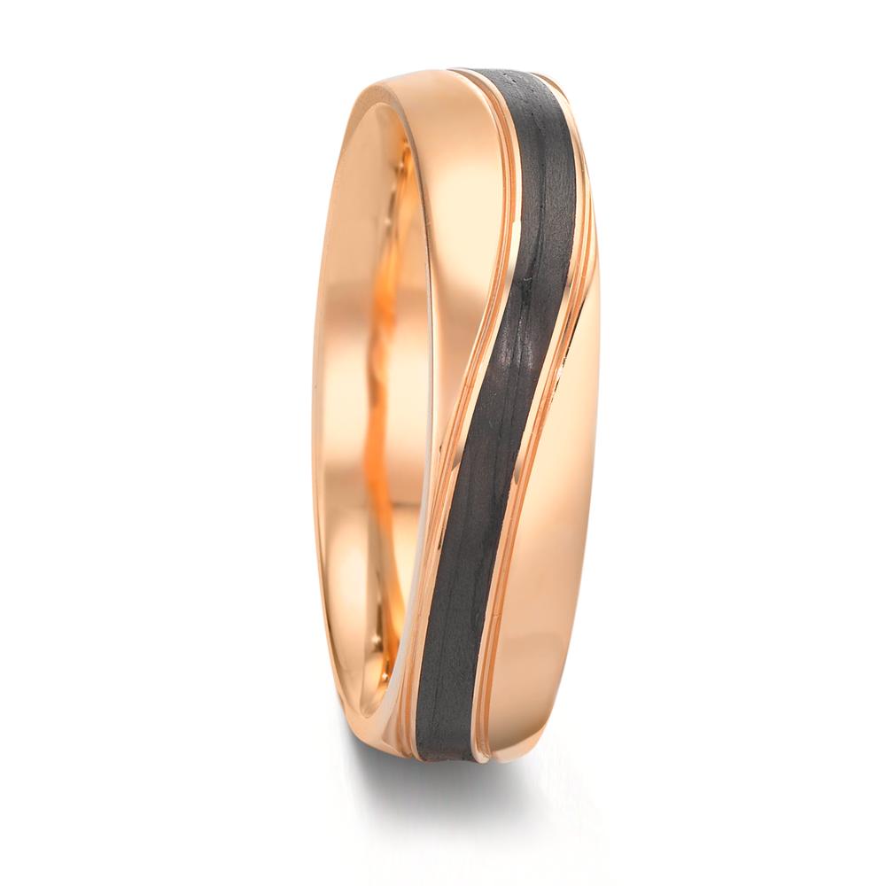 Partnerring 585/14 K Rosegold, Carbon-609380