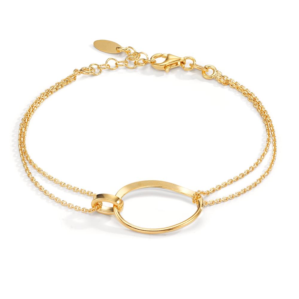 Armband Silber gelb vergoldet 17-19 cm verstellbar-609769