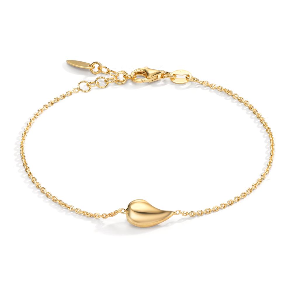 Armband Silber gelb vergoldet Tropfen 17-19 cm verstellbar-609788