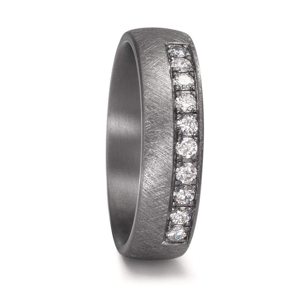 Partnerring 999 Tantal Diamant Lab Grown 0.25 ct, 10 Steine, tw-vsi-610472