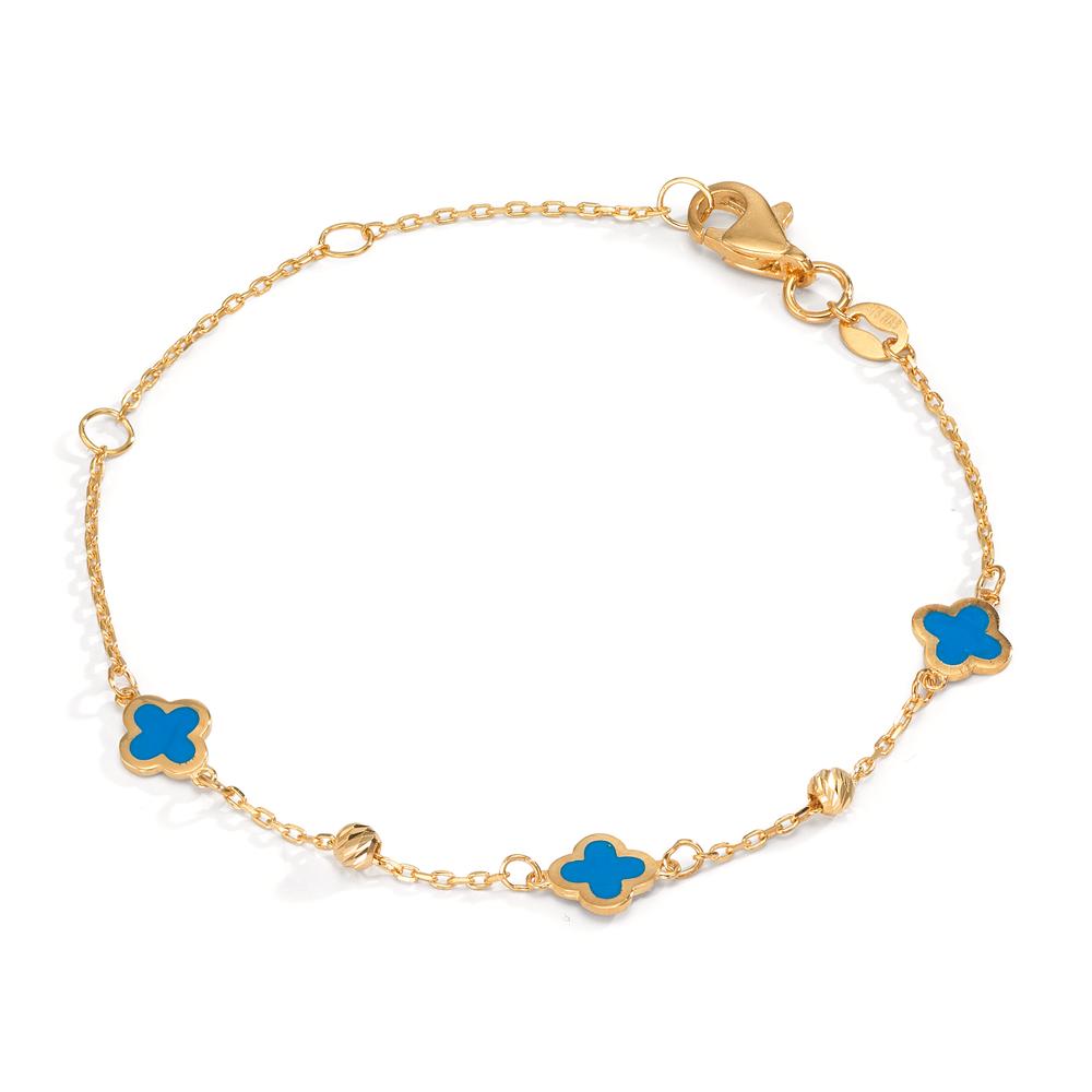 Armband 375/9 K Gelbgold lackiert Blume 12-16 cm verstellbar-610516